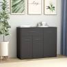  Sideboard Grey 88x30x70 cm Engineered Wood Colour grey Quantity in Package 1 