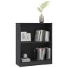 Compact Grey Bookshelf 60x24x76 cm - Durable Engineered Wood