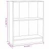 Compact Grey Bookshelf 60x24x76 cm - Durable Engineered Wood