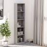 5-Tier Grey Book Cabinet - Stylish & Durable Storage Solution