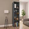 Stylish Grey Book Cabinet & TV Cabinet - 36x30x143 cm