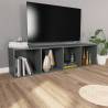 Stylish Grey Book Cabinet & TV Cabinet - 36x30x143 cm