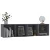 Stylish Grey Book Cabinet | 143x30x36 cm | Hipomarket