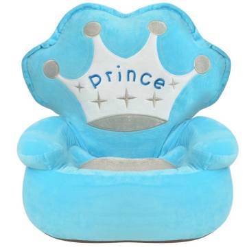 Plush Children's Chair Prince Blue - Adorable Comfort