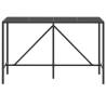 Bar Table with Glass Top Black | Stylish Outdoor Furniture