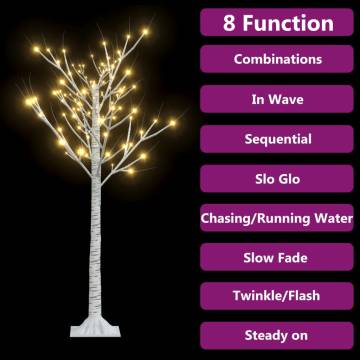 Warm White LED Christmas Tree - 1.2m Willow for Indoor/Outdoor