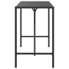 Bar Table with Glass Top Black | Stylish Outdoor Furniture