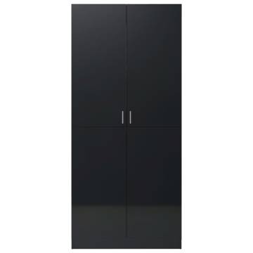 High Gloss Black Wardrobe | Stylish Storage Solution