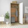 Wardrobe White & Sonoma Oak - 90x52x200 cm | HipoMarket