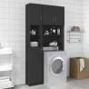  Bathroom Cabinet Grey 32x25.5x190 cm Engineered Wood Colour grey Number of 1 Number of Pieces 