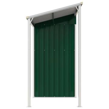 Garden Shed with Extended Roof Green - Durable Storage Solution