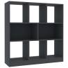 Stylish Grey Book Cabinet | 8 Compartments | Durable Design