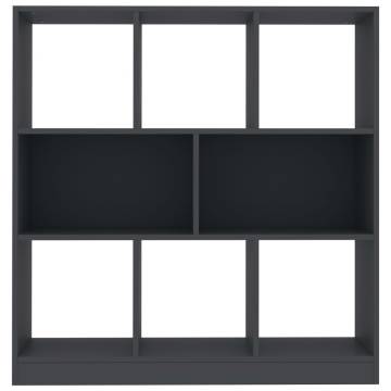 Stylish Grey Book Cabinet | 8 Compartments | Durable Design