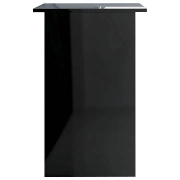 High Gloss Black Desk - Compact & Stylish | Hipomarket