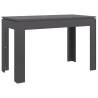 High Gloss Grey Dining Table - 120x60 cm | HipoMarket