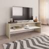  TV Cabinet White and Sonoma Oak 120x40x40 cm Engineered Wood Colour white and sonoma oak Quantity in Package 1 