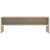 Stylish White & Sonoma Oak TV Cabinet - 120x40 cm | Hipo Market