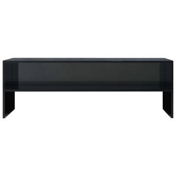 High Gloss Black TV Cabinet - Stylish & Practical Design