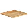 Solid Wood Mango Table Top 60x60 cm | Live Edge Design