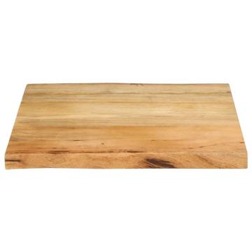 Solid Wood Mango Table Top 60x60 cm | Live Edge Design