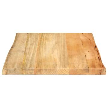 Solid Wood Mango Table Top 60x60 cm | Live Edge Design