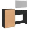 3 Piece Dressing Table Set - Black Engineered Wood | HipoMarket