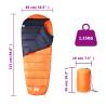 Mummy Sleeping Bag for Adults - 3 Seasons Camping Comfort