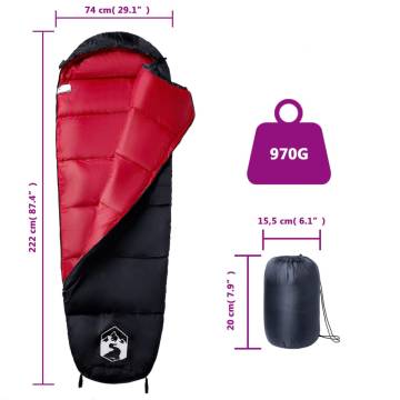 Mummy Sleeping Bag for Adults - 3 Seasons Camping Comfort