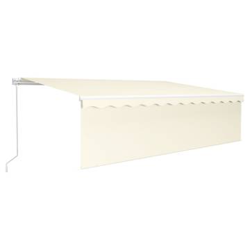 Manual Retractable Awning 5x3m Cream - Hipomarket