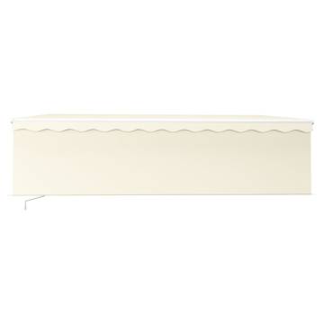 Manual Retractable Awning 5x3m Cream - Hipomarket