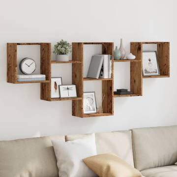 Wall Shelf Old Wood 159x18x66 cm - Stylish & Durable