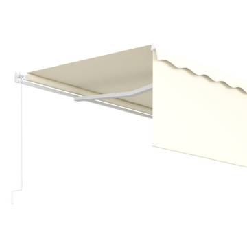 Manual Retractable Awning 5x3m Cream - Hipomarket