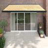 Retractable Awning Yellow and White 3.5x2.5 m Fabric and Aluminium Quantity in Package 1 Colour yellow and black Size 350 x 250 cm 