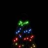 Colorful Christmas Tree on Flagpole - 200 LEDs, 180 cm