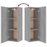 4 Piece Grey Sonoma TV Cabinet Set - Stylish Storage Solution