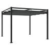  Garden Gazebo with Retractable Roof Anthracite 3x3 m Steel Colour anthracite Size 3 x 3 m Quantity in Package 1 Model without mesh 