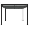 Garden Gazebo with Retractable Roof - Anthracite 3x3m Steel