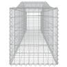 Arched Gabion Baskets - 15 pcs Galvanised Iron 400x50x60/80 cm