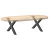 X-Shaped Coffee Table Legs - Durable Anthracite Steel (2 pcs)