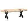 X-Shaped Coffee Table Legs - Black Steel 30x(30-31) cm