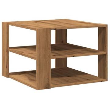 Artisan Oak Coffee Table - Durable & Stylish 58x58x40 cm