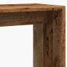 Stylish Old Wood Side Table | 50x26x50 cm | Engineered Wood