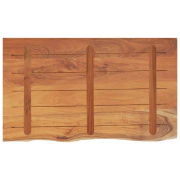 Natural Solid Wood Bathroom Countertop 90x60 cm - Acacia