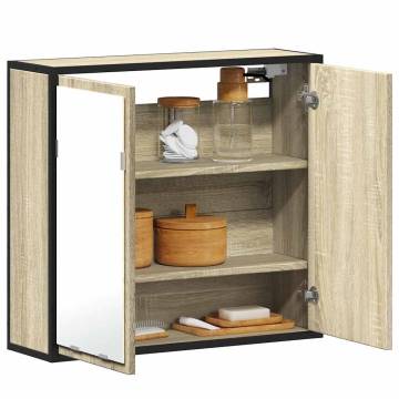 Bathroom Mirror Cabinet Sonoma Oak 65x20x60 cm - Stylish & Durable