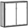 Bathroom Mirror Cabinet Grey Sonoma 65x20x60 cm | Hipo Market