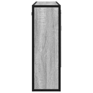 Grey Sonoma Bathroom Mirror Cabinet | 65x20x60 cm