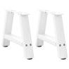 A-Shaped Coffee Table Legs - White Steel | 2 pcs 30x(30-31) cm