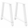 A-Shaped Coffee Table Legs - White Steel 90x(72-73) cm | Hipo Market