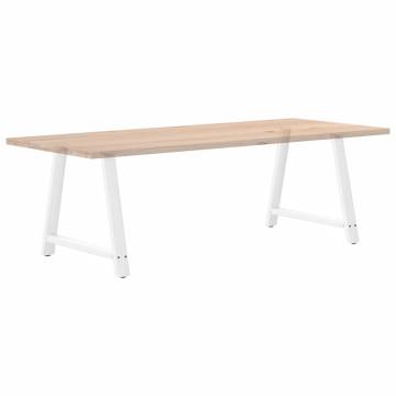 A-Shaped Coffee Table Legs - White Steel 90x(72-73) cm | Hipo Market