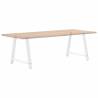 A-Shaped Coffee Table Legs - White Steel 90x(72-73) cm | Hipo Market